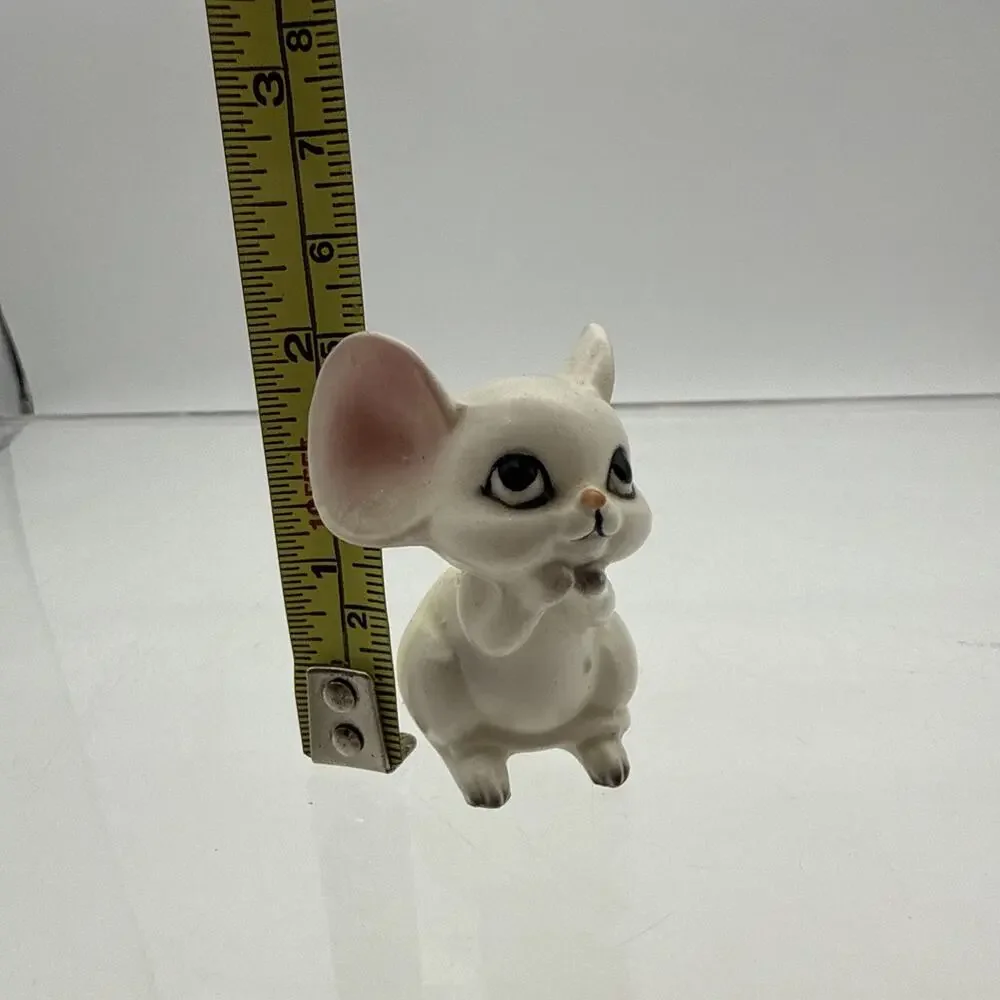 Vintage Napcoware Begging White Mice Figurines Rare! Made in Japan